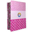 Bíblia Cor Pink Letra Hipergigante Capa Laminada Com Harpa Caixa e Caneta Feminina Arc