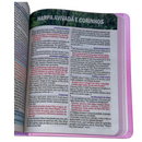 Bíblia Poá Letra Grande Capa Dura Com Harpa e Índice Feminina Arc