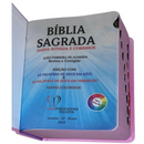 Bíblia Poá Letra Grande Capa Dura Com Harpa e Índice Feminina Arc