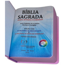 Bíblia Poá Letra Grande Capa Dura Com Harpa Feminina Arc