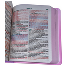 Bíblia Poá Letra Grande Capa Dura Com Harpa Feminina Arc