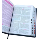 Bíblia Da Pregadora Fiel Preta Com Estudo Letra Gigante Capa Flexível Com Índice Feminina Arc