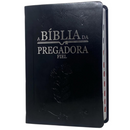 Bíblia Da Pregadora Fiel Preta Com Estudo Letra Gigante Capa Flexível Com Índice Feminina Arc