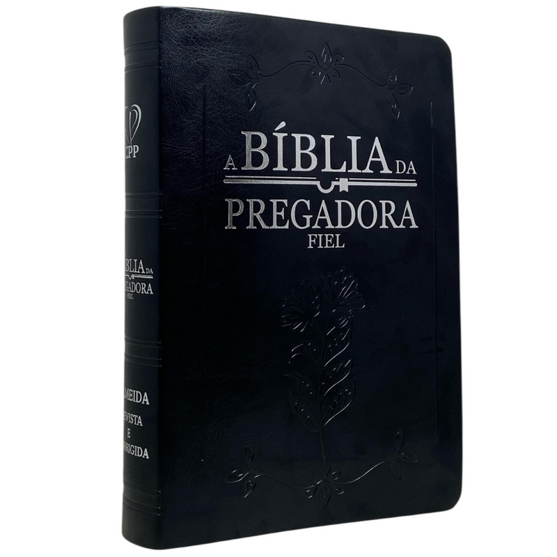 Bíblia Da Pregadora Fiel Preta Com Estudo Letra Gigante Capa Flexível Feminina Arc