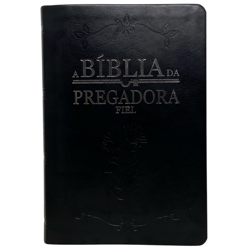 Bíblia Da Pregadora Fiel Preta Com Estudo Letra Gigante Capa Flexível Feminina Arc