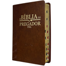 Bíblia Do Pregador Fiel Marrom Com Estudo Letra Gigante Capa Flexível Com Índice Masculina Arc