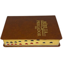 Bíblia Do Pregador Fiel Marrom Com Estudo Letra Gigante Capa Flexível Com Índice Masculina Arc