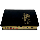 Bíblia Do Pregador Fiel Preta Com Estudo Letra Gigante Capa Flexível Com Índice Masculina Arc