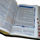 Bíblia Do Pregador Fiel Preta Com Estudo Letra Gigante Capa Flexível Com Índice Masculina Arc