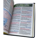 Bíblia PPM Preta Letra Gigante Capa Semi Flexível Com Harpa e Índice Colorida Arc