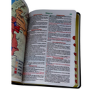 Bíblia PPM Preta Letra Gigante Capa Semi Flexível Com Harpa e Índice Colorida Arc