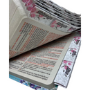 Bíblia Protegida Por Deus Letra Gigante Capa Flexível Com Harpa E Abas Coladas Feminina Arc