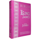 Bíblia Cor Pink Letra Jumbo Capa Coverbook Flexível Com Índice Feminina King James 1611