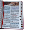 Bíblia Cor Rosa Letra Hipergigante Capa Flexível Com Harpa e Índice Colorida Arc
