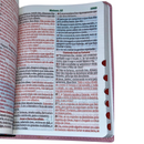 Bíblia Cor Rosa Letra Hipergigante Capa Flexível Com Harpa e Índice Colorida Arc