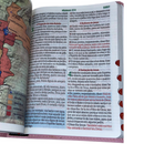 Bíblia Cor Rosa Letra Hipergigante Capa Flexível Com Harpa e Índice Colorida Arc