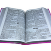 Bíblia Cor Pink Letra Jumbo Capa Coverbook Flexível Feminina King James 1611