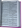 Bíblia Cor Pink Letra Jumbo Capa Coverbook Flexível Feminina King James 1611