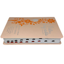 Bíblia Ramos Rose e Laranja Letra Gigante Capa Flexível Luxo Pu Com Harpa e Índice Feminina Arc