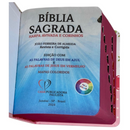 Bíblia Scrap Book Letra Grande Capa Dura Com Harpa e Índice Feminina Arc