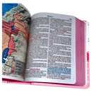 Bíblia Scrap Book Letra Grande Capa Dura Com Harpa Feminina Arc