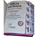 Bíblia Leão Seja Forte e Corajosa Cor Preta Letra Gigante Capa Dura Com Harpa E Abas Coladas Feminina Arc