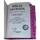 Bíblia Leão Seja Forte e Corajosa Cor Preta Letra Gigante Capa Dura Com Harpa E Índice Feminina Arc