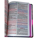 Bíblia Leão Seja Forte e Corajosa Cor Preta Letra Gigante Capa Dura Com Harpa Feminina Arc