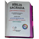 Bíblia Leão Seja Forte e Corajosa Cor Preta Letra Gigante Capa Dura Com Harpa Feminina Arc