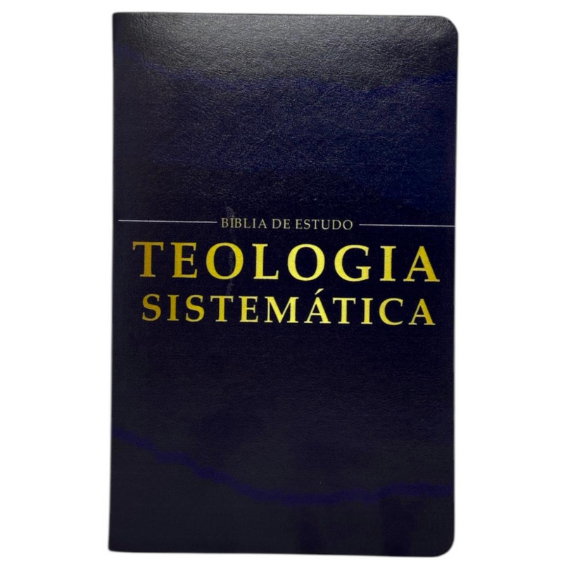 Bíblia Teologia Sistematica Azul Com Estudo Letra Gigante Capa Flexível Com Harpa Masculina Arc