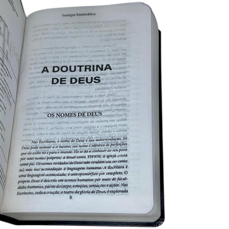 Bíblia Teologia Sistematica Azul Com Estudo Letra Gigante Capa Flexível Com Harpa Masculina Arc