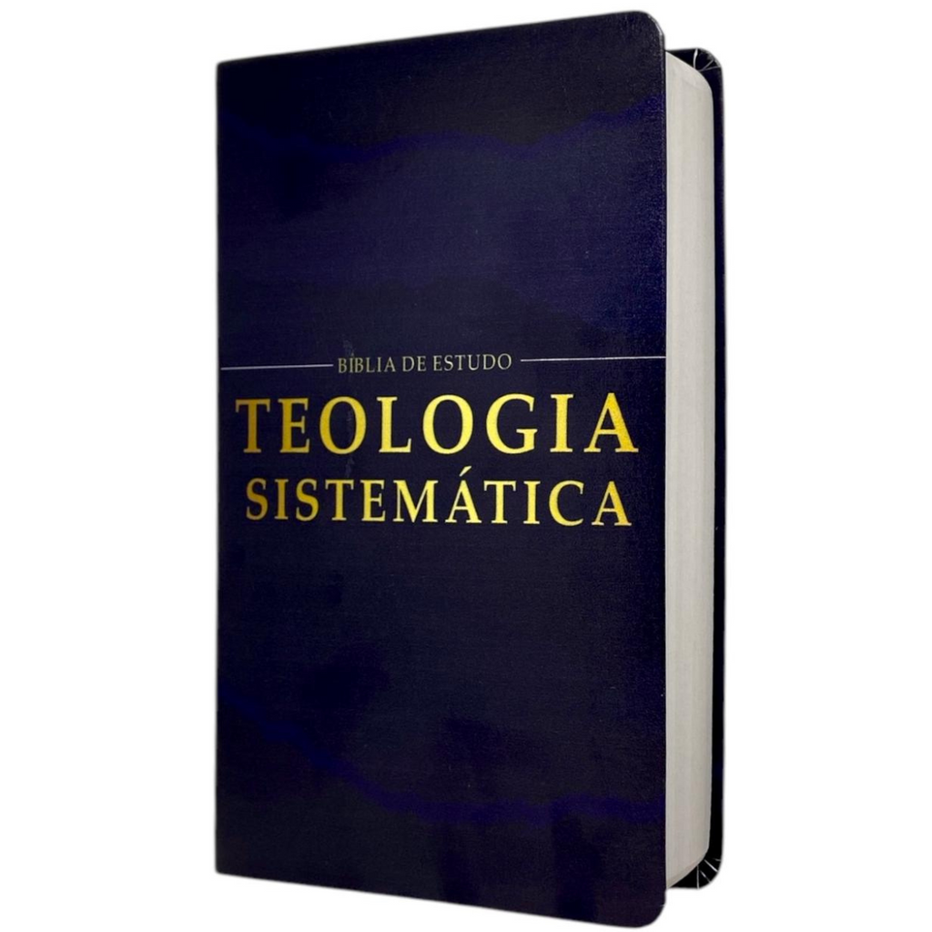 Bíblia Teologia Sistematica Azul Com Estudo Letra Gigante Capa Flexível Com Harpa Masculina Arc