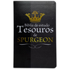 Bíblia Tesouros de Spurgeon Com Estudo Letra Gigante Capa Flexível Com Harpa Masculina Arc - 01