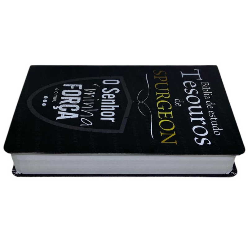 Bíblia Tesouros de Spurgeon Com Estudo Letra Gigante Capa Flexível Com Harpa Masculina Arc - 02