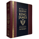 Bíblia de Estudo Tradicional Letra Hipergigante Capa Dura Com Índice Feminina e Masculina King James