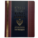 Bíblia de Estudo Tradicional Letra Hipergigante Capa Dura Com Índice Feminina e Masculina King James