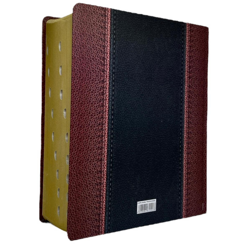 Bíblia de Estudo Tradicional Letra Hipergigante Capa Dura Com Índice Feminina e Masculina King James