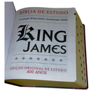 Bíblia de Estudo Tradicional Letra Hipergigante Capa Dura Com Índice Feminina e Masculina King James