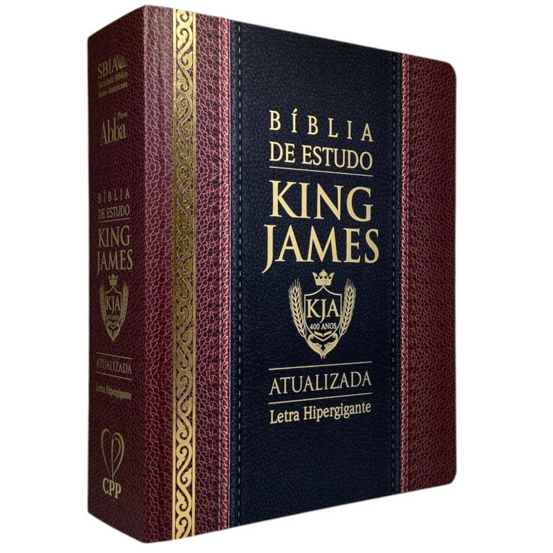 Bíblia de Estudo Tradicional Letra Hipergigante Capa Dura Feminina e Masculina King James
