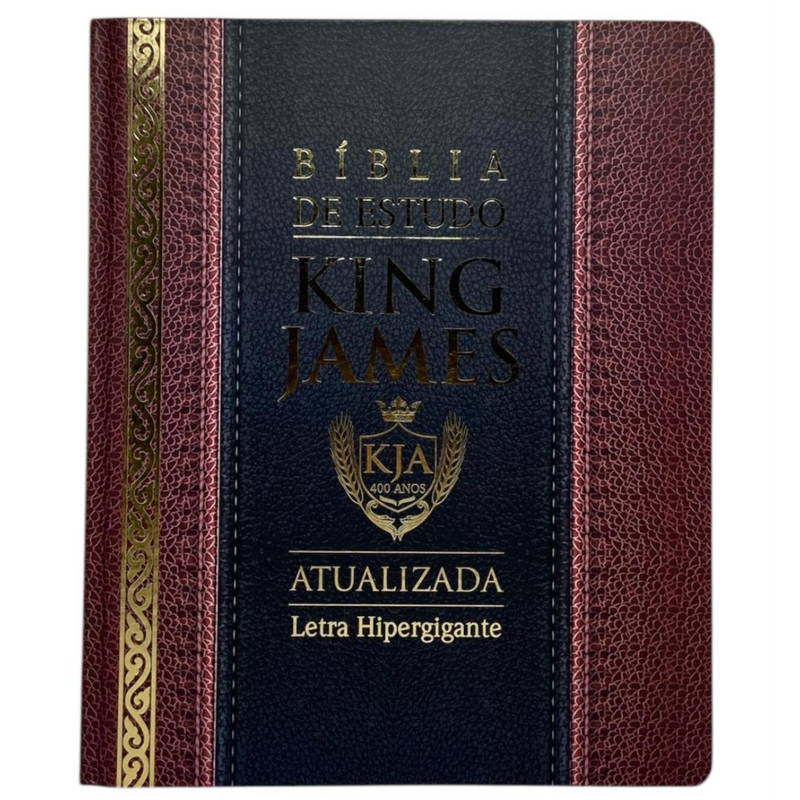 Bíblia de Estudo Tradicional Letra Hipergigante Capa Dura Feminina e Masculina King James