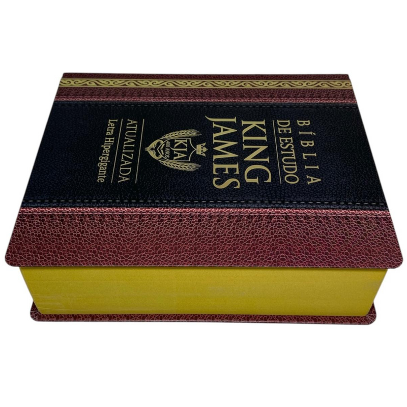 Bíblia de Estudo Tradicional Letra Hipergigante Capa Dura Feminina e Masculina King James