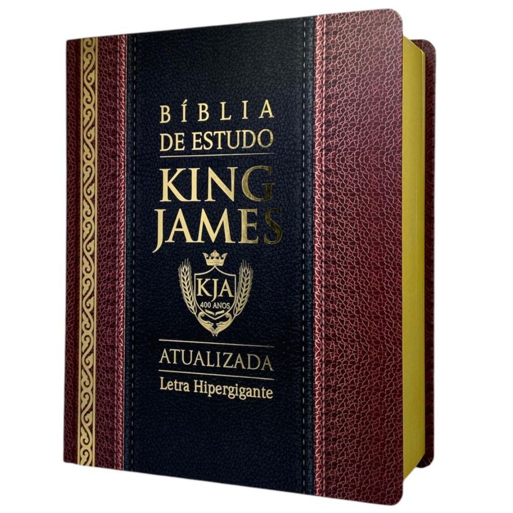 Bíblia de Estudo Tradicional Letra Hipergigante Capa Dura Feminina e Masculina King James