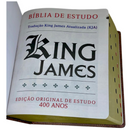 Bíblia de Estudo Vintage Letra Hipergigante Capa Dura Com Índice Feminina e Masculina King James