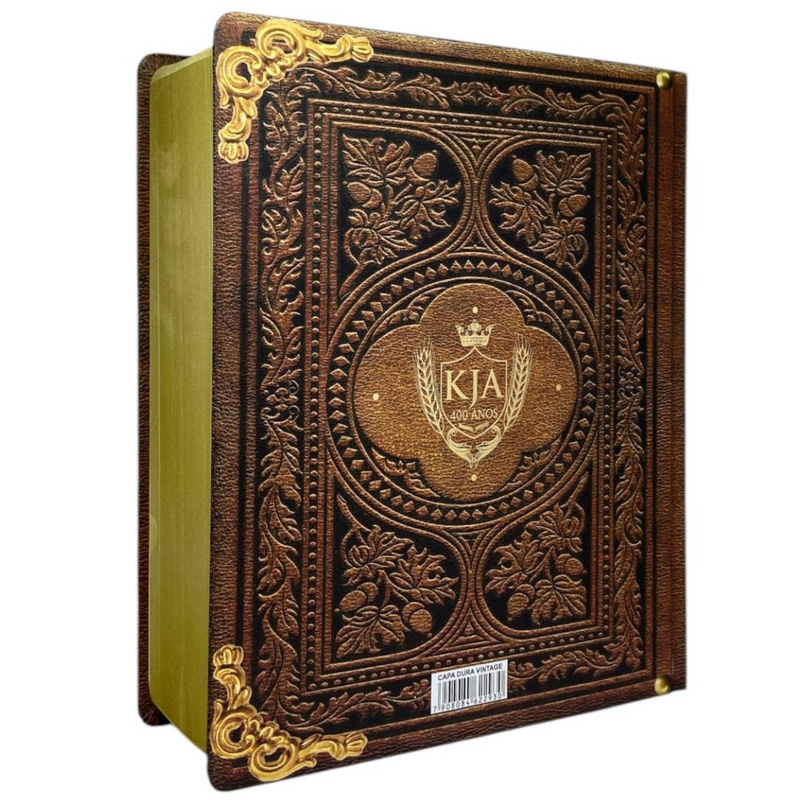 Bíblia de Estudo Vintage Letra Hipergigante Capa Dura Feminina e Masculina King James