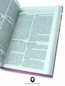 Bíblia Sagrada Feminina Letra Normal Linguagem NAA Capa Dura Buquê Rosa - Nova Almeida Atualizada