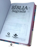 Bíblia Sagrada Evangélica Letra Normal Linguagem NAA Capa Dura Florescer Feminina Linda