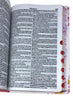 Bíblia Leão Flores Rosa Letra Gigante Capa Dura Com Harpa E Índice Feminina Arc