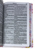 Bíblia Leão Flores Rosa Letra Gigante Capa Dura Com Harpa Feminina Arc