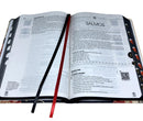 Bíblia Evangélica Capa Dura NTLH Letra Grande YouVersion Com Qr Code Jardim Peônias com Índice