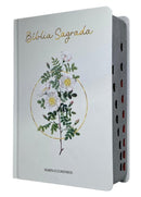 Kit 2 Bíblias Feminina Sagrada Capa Dura Letra Gigante e Hipergigante Harpa ARC Floral e Lion Dance